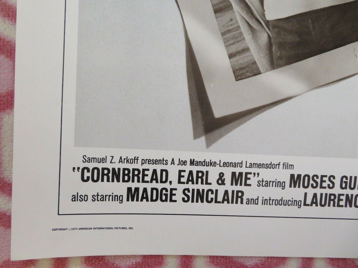 CORNBREAD, EARL & ME  US HALF SHEET (22"x 28") POSTER MOSES GUNN R CASH 1975