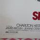 SKYJACKED  US HALF SHEET (22"x 28") POSTER CHARLTON HESTON 1972