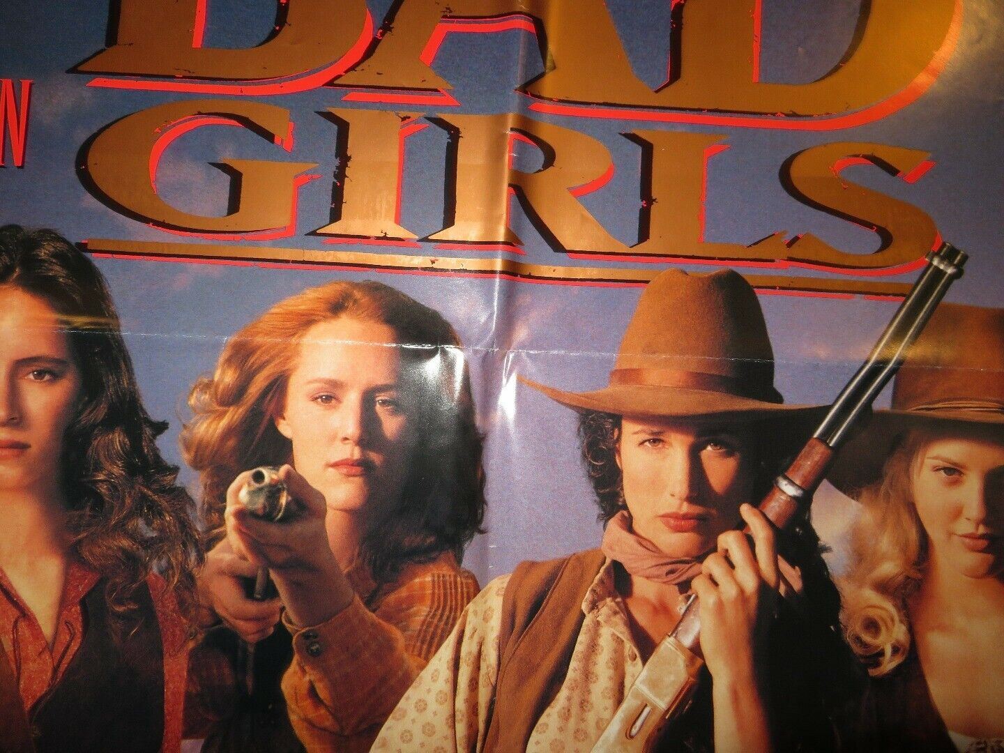 BAD GIRLS FOLDED US ONE SHEET POSTER DREW BARRYMORE MADELEINE STOWE 1994