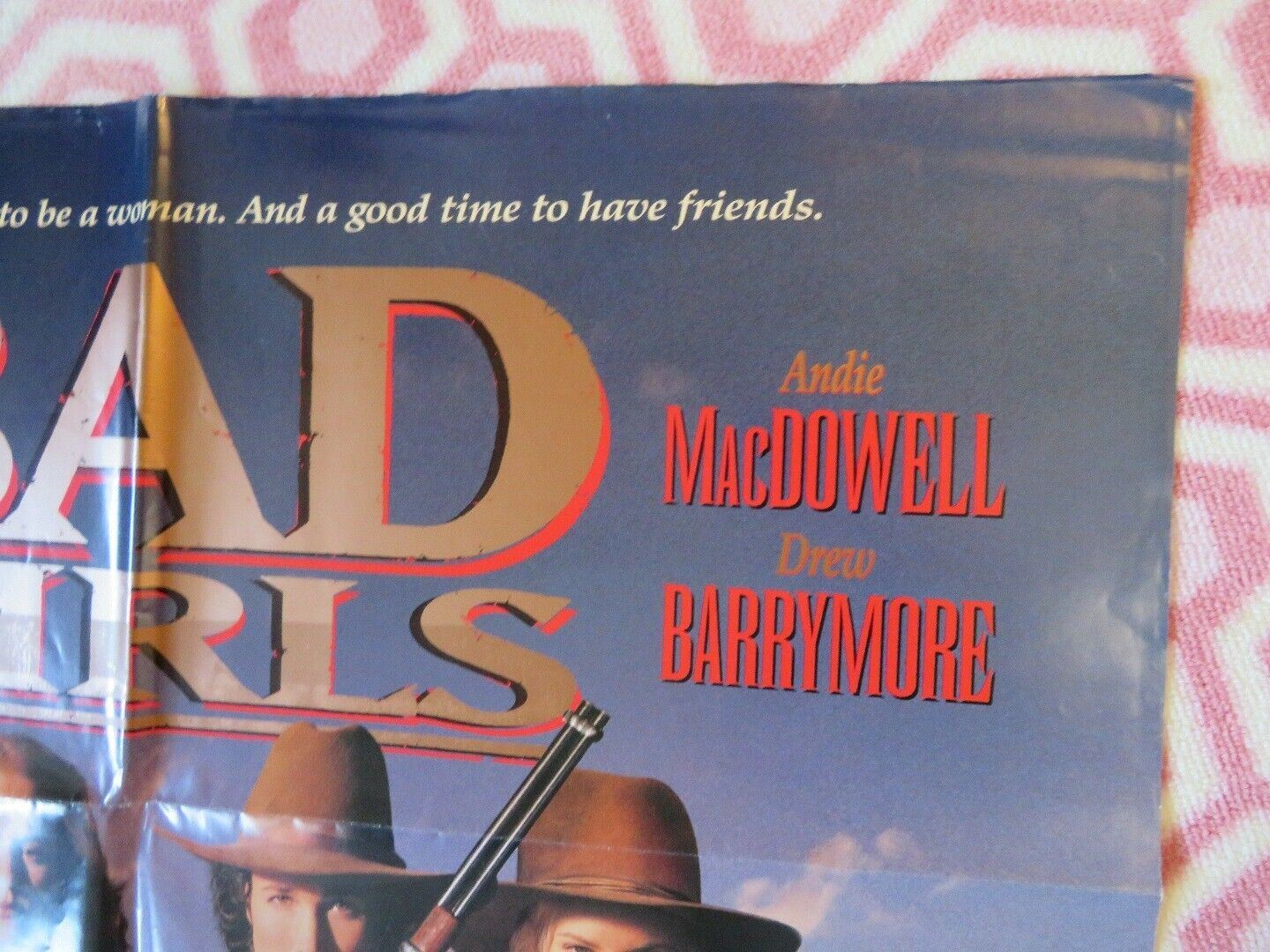 BAD GIRLS FOLDED US ONE SHEET POSTER DREW BARRYMORE MADELEINE STOWE 1994