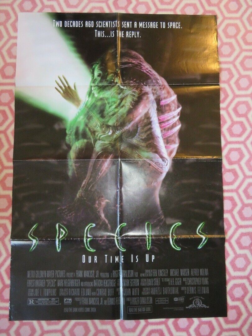 SPECIES  FOLDED US ONE SHEET POSTER BEN KINGSLEY FOREST WHITAKER 1995