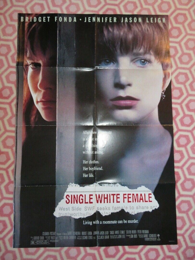 SINGLE WHITE FEMALE  FOLDED US ONE SHEET POSTER BRIDGET FONDA 1992
