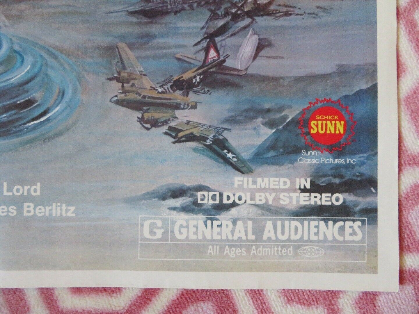 THE BERMUDA TRIANGLE  FOLDED US ONE SHEET POSTER CHARLES BERLITZ 1979