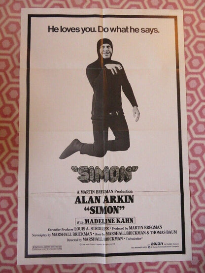 SIMON FOLDED US ONE SHEET POSTER ALAN ARKIN MADELINE KAHN  1980