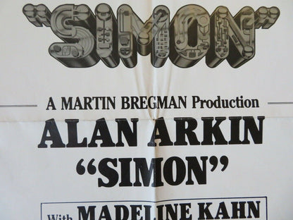 SIMON FOLDED US ONE SHEET POSTER ALAN ARKIN MADELINE KAHN  1980