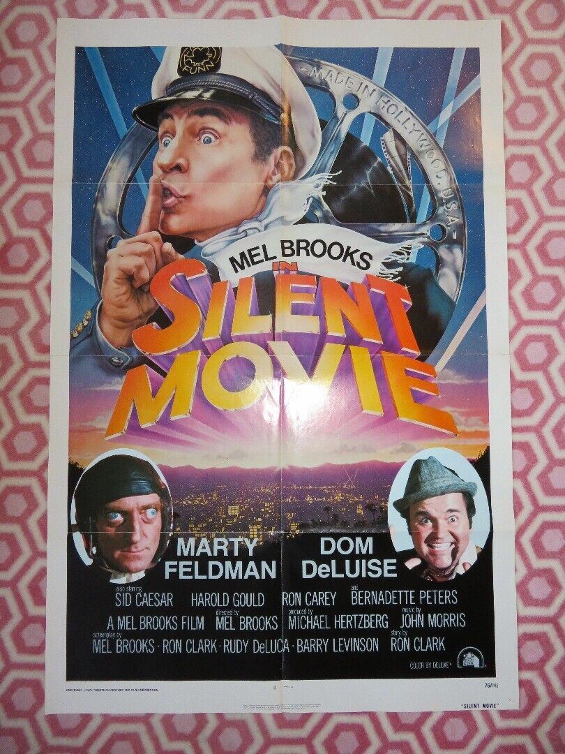 SILENT MOVIE  FOLDED US ONE SHEET POSTER MARTY FELDMAN DOM DELUISE 1976