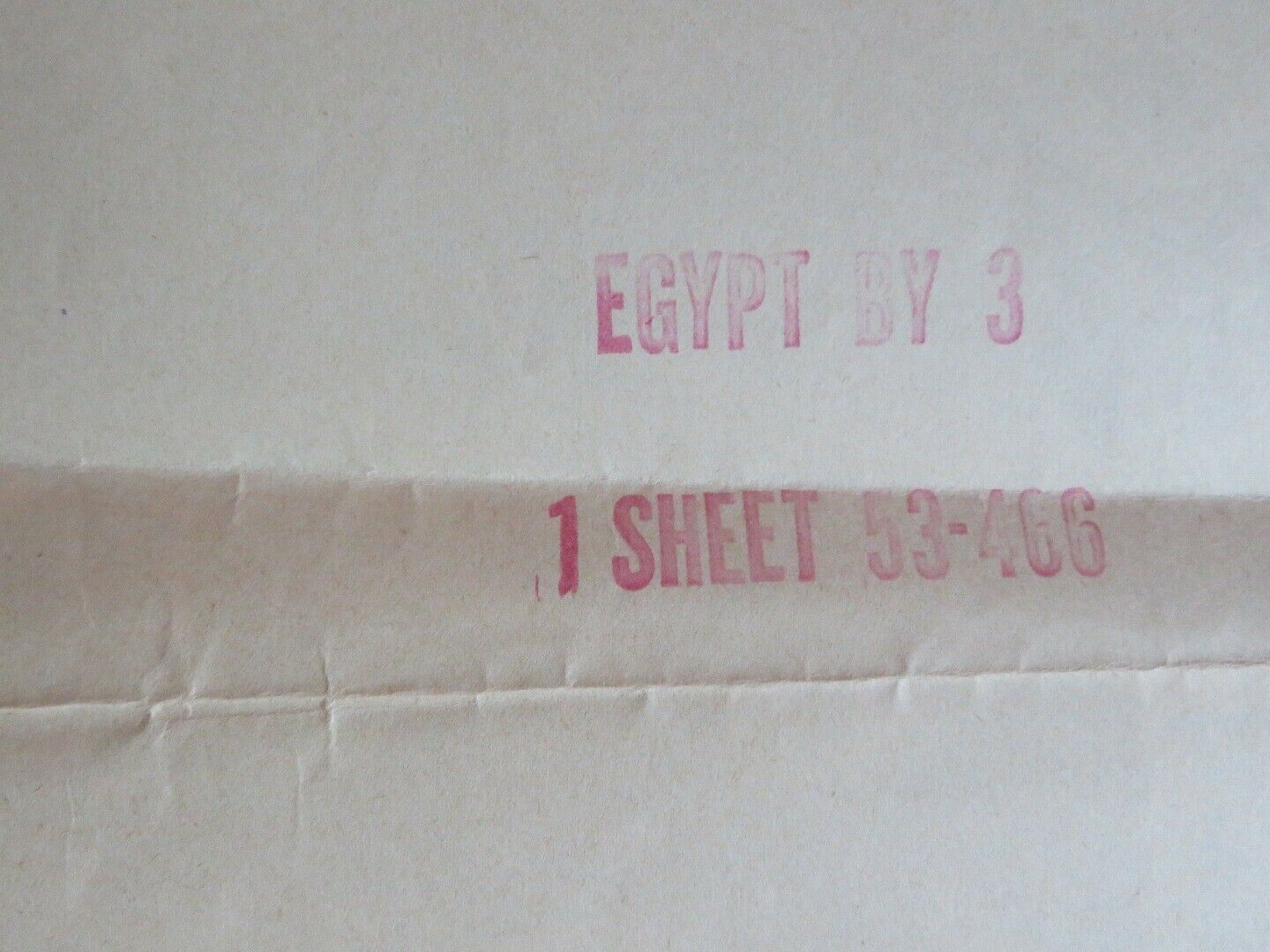 EGYPT BY 3  FOLDED US ONE SHEET POSTER JOSEPH COTTEN ANN STANVILLE 1953