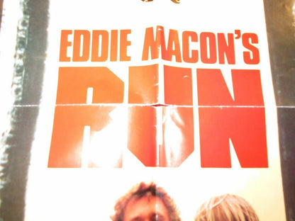 EDDIE MACON'S RUN FOLDED US ONE SHEET POSTER KIRK DOUGLAS JOHN SCHNEIDER 1983