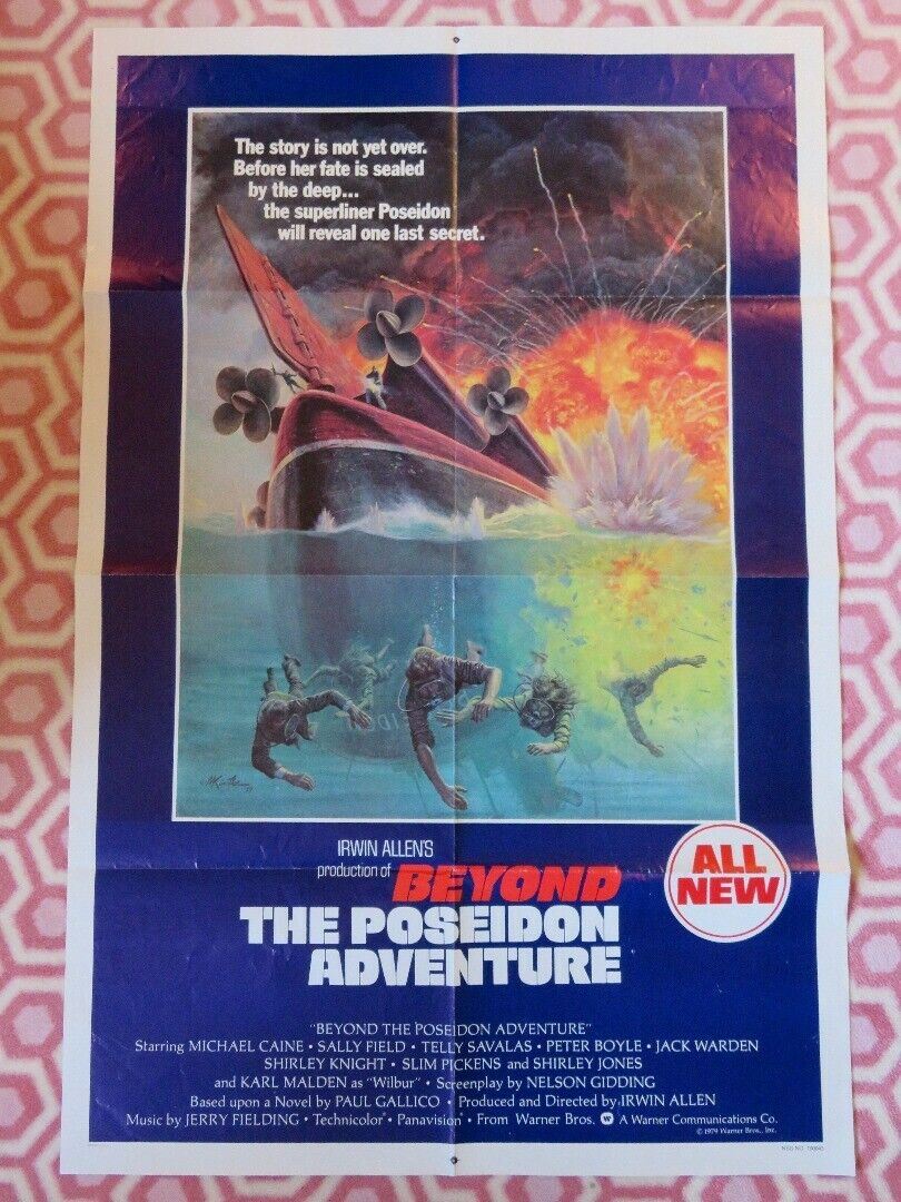 BEYOND THE POSEIDON ADVENTURE FOLDED US ONE SHEET POSTER MICHAEL CAINE 1979