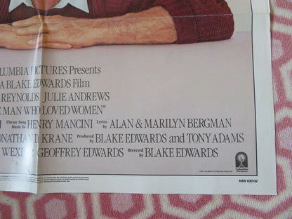 THE MAN WHO LOVED WOMEN FOLDED US ONE SHEET POSTER BURT REYNOLDS J ANDREWS 1983