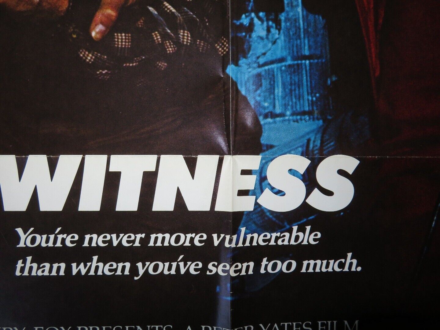 EYEWITNESS  FOLDED US ONE SHEET POSTER SIGOURNEY WEAVER WILLIAM HURT 1981