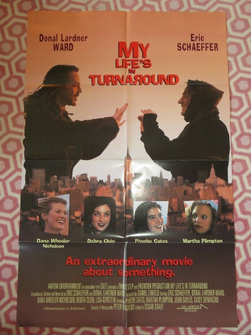 MY LIFE'S IN TURNAROUND  FOLDED US ONE SHEET POSTER DONAL LARDNER WARD 1994