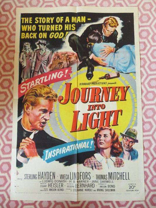 JOURNEY INTO LIGHT  FOLDED US ONE SHEET POSTER STERLING HAYDEN 1951