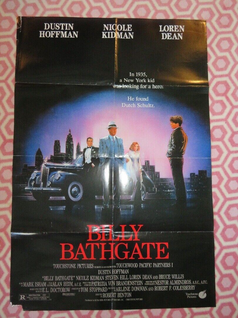 BILLY BATHGATE FOLDED US ONE SHEET POSTER  DUSTIN HOFFAN NICOLE KIDMAN 1991