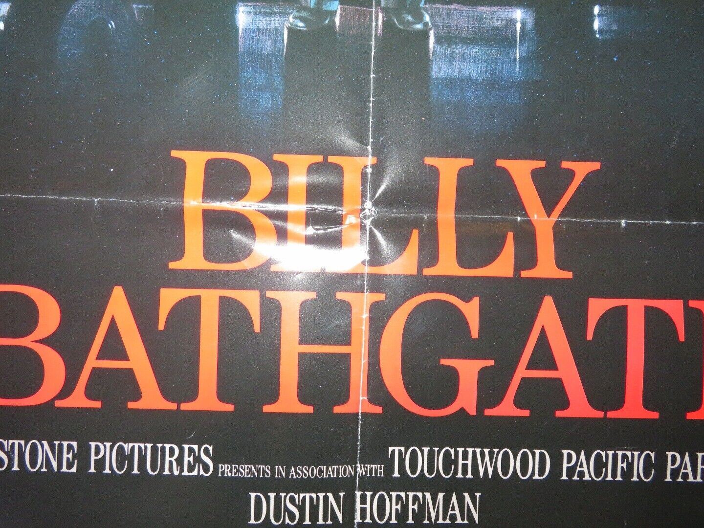 BILLY BATHGATE FOLDED US ONE SHEET POSTER  DUSTIN HOFFAN NICOLE KIDMAN 1991