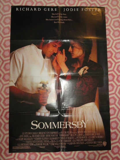 SOMMERSBY FOLDED US ONE SHEET POSTER RICHARD GERE JODIE FOSTER 1993