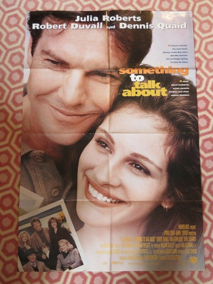 SOMETHING TO TALK ABOUT  FOLDED US ONE SHEET POSTER JULIA ROBERTS 1995