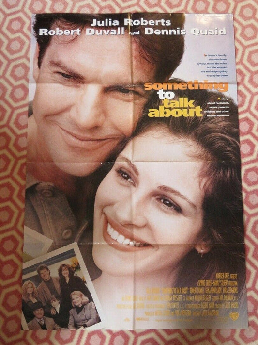 SOMETHING TO TALK ABOUT  FOLDED US ONE SHEET POSTER JULIA ROBERTS 1995