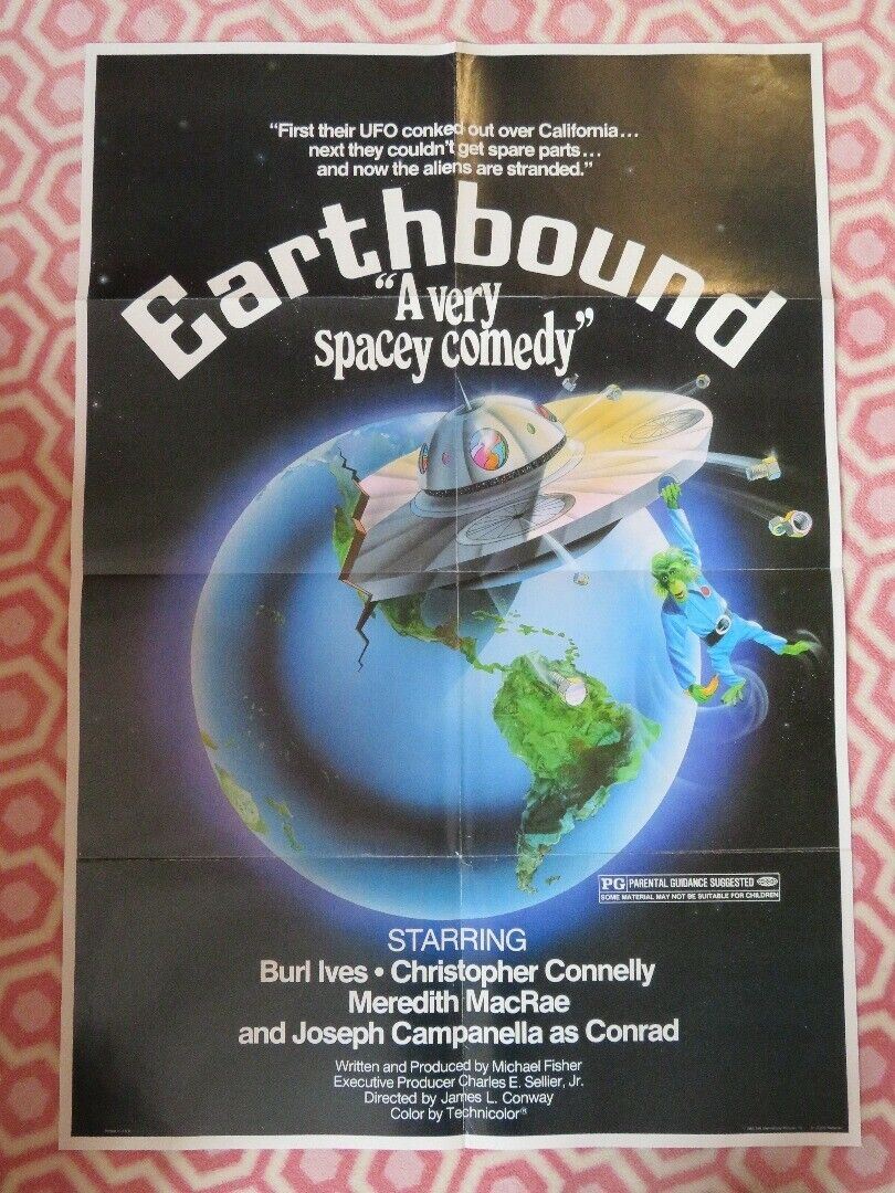 EARTHBOUND  FOLDED US ONE SHEET POSTER CHRISTOPHER CONNELLY BURL IVES 1981