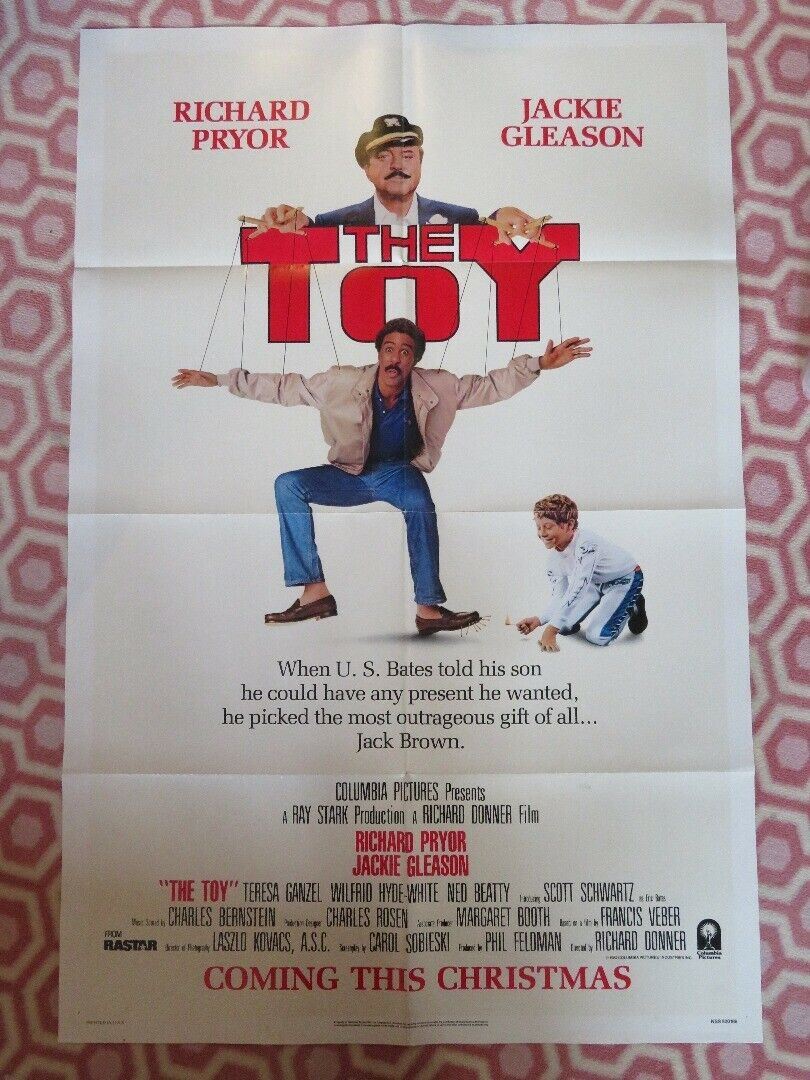 THE TOY FOLDED US ONE SHEET POSTER JACKIE GLEASON R.PRYOR 1982