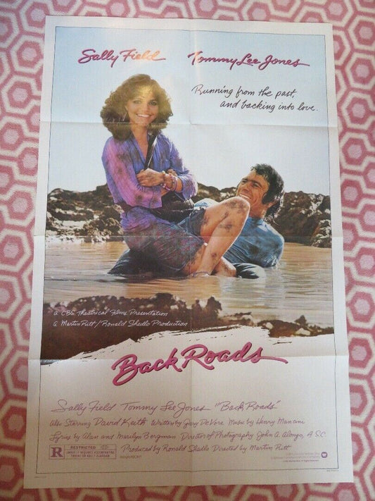 BACK ROADS  FOLDED US ONE SHEET POSTER SALLY FIELD TOMMY LEE JONES 1981