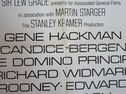 THE DOMINO PRINCIPLE FOLDED US ONE SHEET POSTER CANDICE BERGEN R WIDMARK 1977