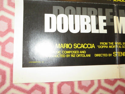 DOUBLE MURDER  FOLDED US ONE SHEET POSTER MARCLLO MASTROIANNI 1978