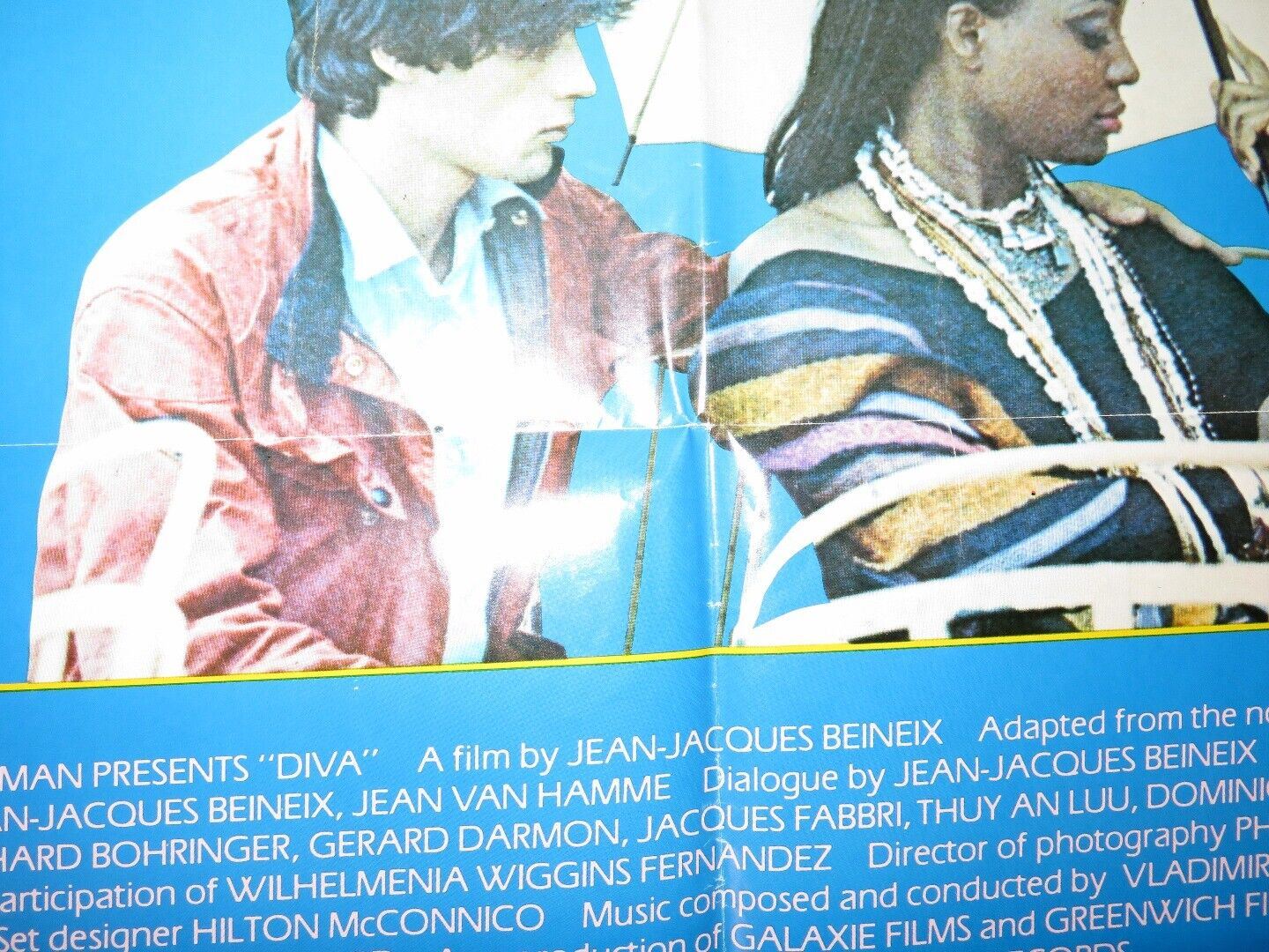 DIVA  FOLDED US ONE SHEET POSTER JEAN-JACQUES BEINEIX 1982