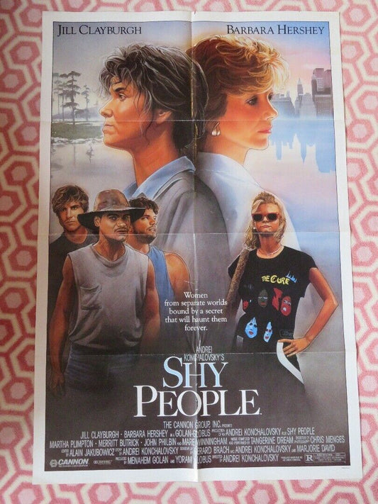 SHY PEOPLE  FOLDED US ONE SHEET POSTER CANNON J CLAYBURGH B HERSHEY 1987