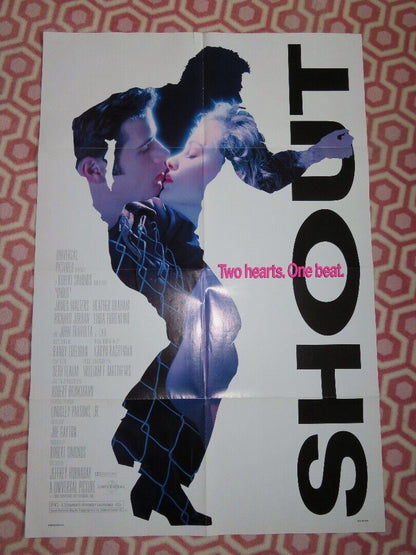 SHOUT FOLDED US ONE SHEET POSTER JAMES WALTERS HEATHER GRAHAM 1991