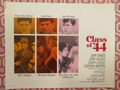 CLASS OF '44 US HALF SHEET POSTER GARY GRIMES JERRY HOUSER 1973