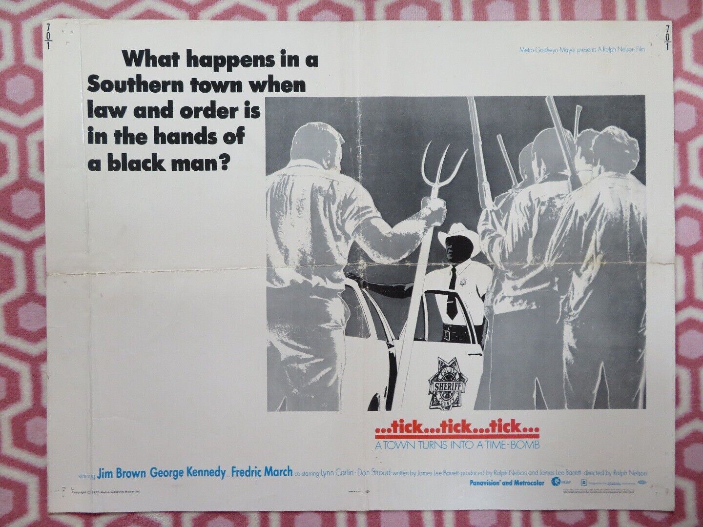 TICK TICK TICK US HALF SHEET (22"x 28") POSTER JIM BROWN GEORGE KENNEDY 1970