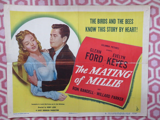 THE MATING OF MILLIE US HALF SHEET (22"x 28") POSTER GLENN FORD EVELYN 1947