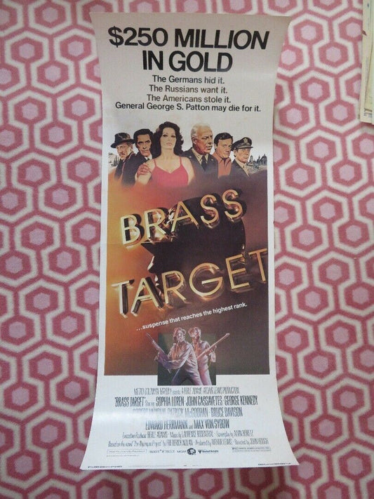 BRASS TARGET  US INSERT (14"x 36") POSTER SOPHIA LOREN GEORGE KENNEDY 1978