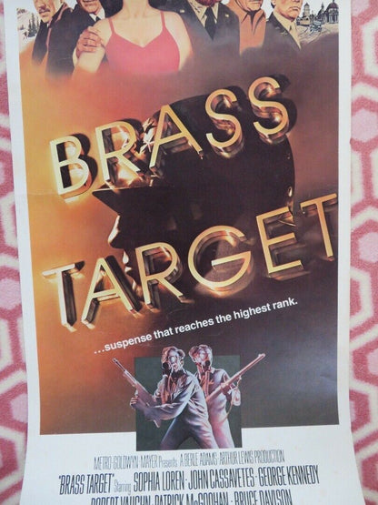 BRASS TARGET  US INSERT (14"x 36") POSTER SOPHIA LOREN GEORGE KENNEDY 1978