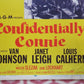 CONFIDENTIALLY CONNIE US INSERT (14"x 36") POSTER VAN JOHNSON JANET LEIGH 1953