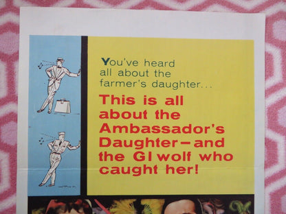 THE AMBASSADOR'S DAUGHTER US INSERT (14"x 36") POSTER OLIVA DE HAVILLAND 1956