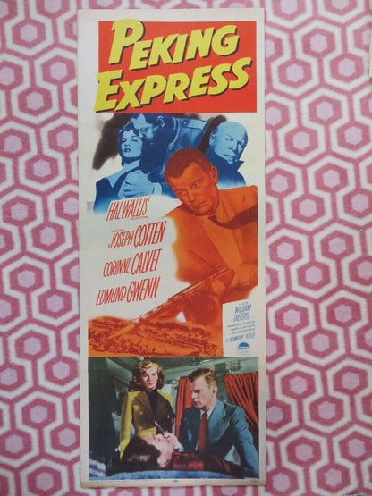 PEKING EXPRESS US INSERT (14"x 36") POSTER JOSEPH COTTEN CORINNE CALVET 1951