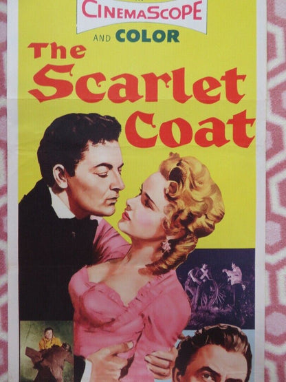 THE SCARLET COAT  US INSERT (14"x 36") POSTER CORNEL WILDE MICHAEL WILDING 1955