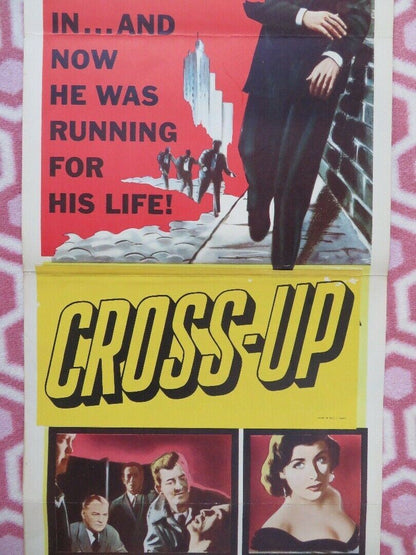 CROSS-UP/ tiger by the tail US INSERT (14"x 36") POSTER LARRY PARKS 1958