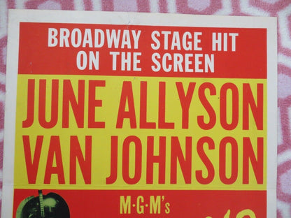 REMAINS TO BE SEEN  US INSERT (14"x 36") POSTER JUNE ALLYSON VAN JOHNSON 1953