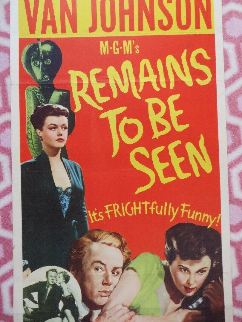 REMAINS TO BE SEEN  US INSERT (14"x 36") POSTER JUNE ALLYSON VAN JOHNSON 1953