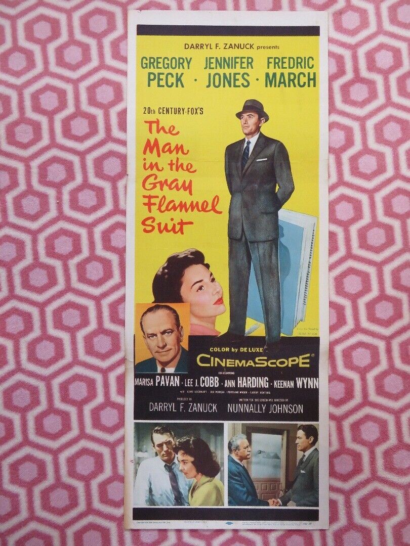 THE MAN IN THE GRAY US INSERT (14"x 36") POSTER JACK PALANCE BARBARA RUSH 1956