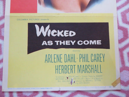 WICKED AS THEY COME US INSERT (14"x 36") POSTER ARLENE DAHL PHIL CAREY 1956