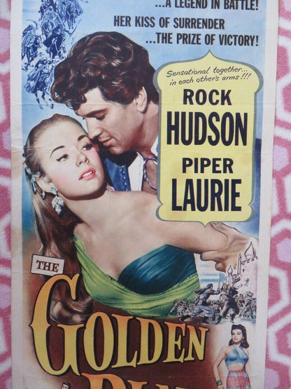 THE GOLDEN BLADE US INSERT (14"x 36") POSTER ROCK HUDSON PIPER LAURIE 1953