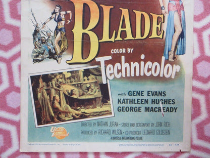 THE GOLDEN BLADE US INSERT (14"x 36") POSTER ROCK HUDSON PIPER LAURIE 1953