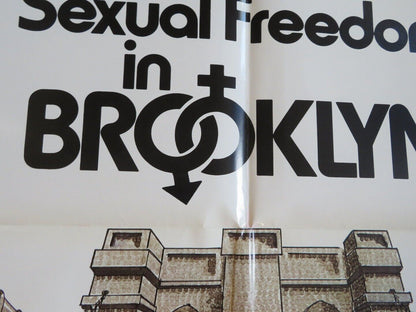 SEXUAL FREEDOM IN BROOKLYN FOLDED US ONE SHEET POSTER HARRY REEMS 1975