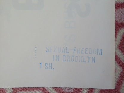 SEXUAL FREEDOM IN BROOKLYN FOLDED US ONE SHEET POSTER HARRY REEMS 1975