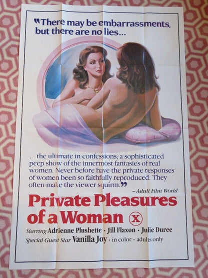 PRIVATE PLEASURES OF A WOMAN/Pleasures of a Woman FOLDED US ONE SHEET POSTER '83