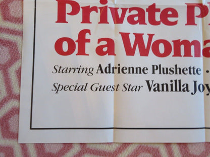 PRIVATE PLEASURES OF A WOMAN/Pleasures of a Woman FOLDED US ONE SHEET POSTER '83